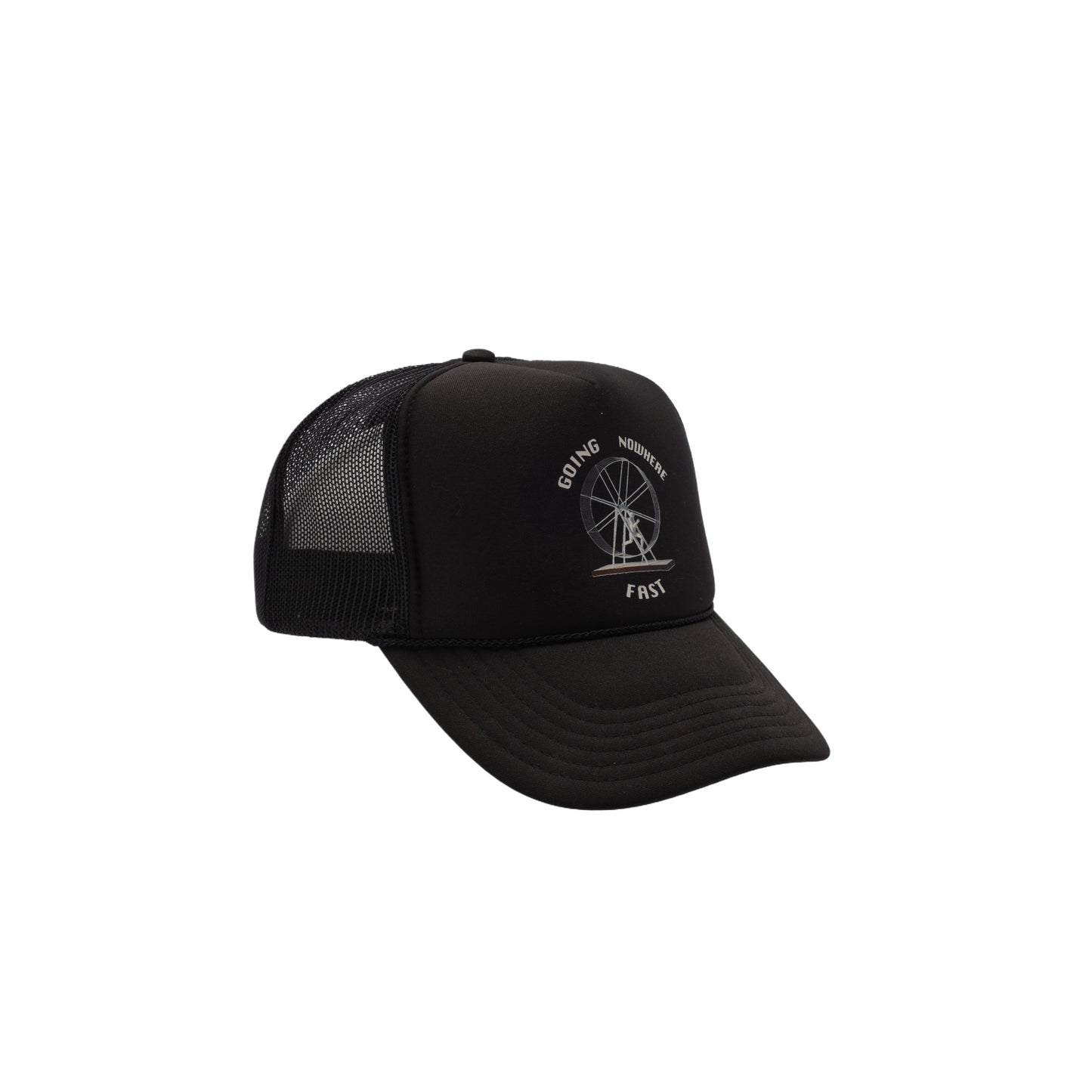 "Going Nowhere Fast" Trucker Hat (Black)